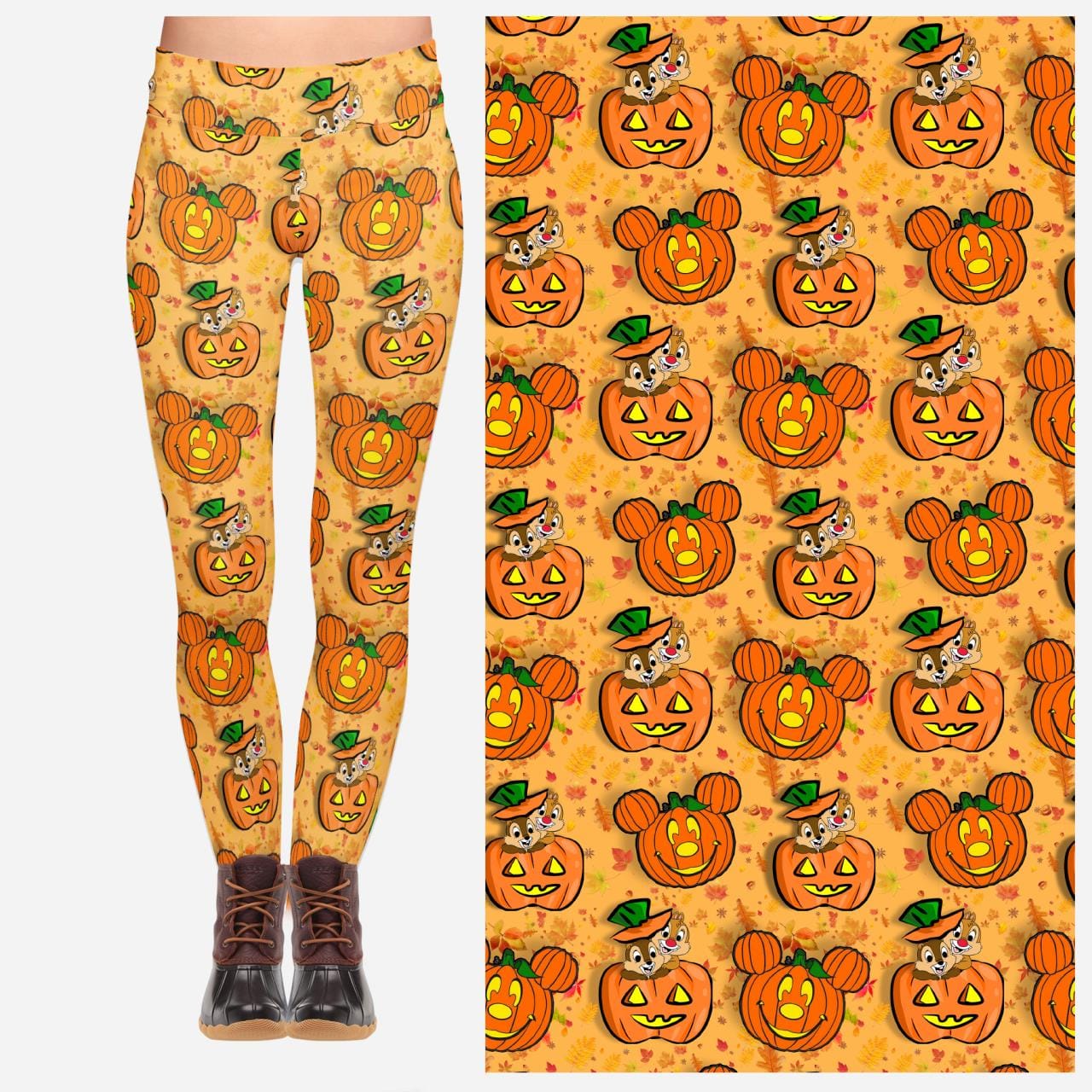 Pumpkin Mouse Leggings - Ready to Ship!