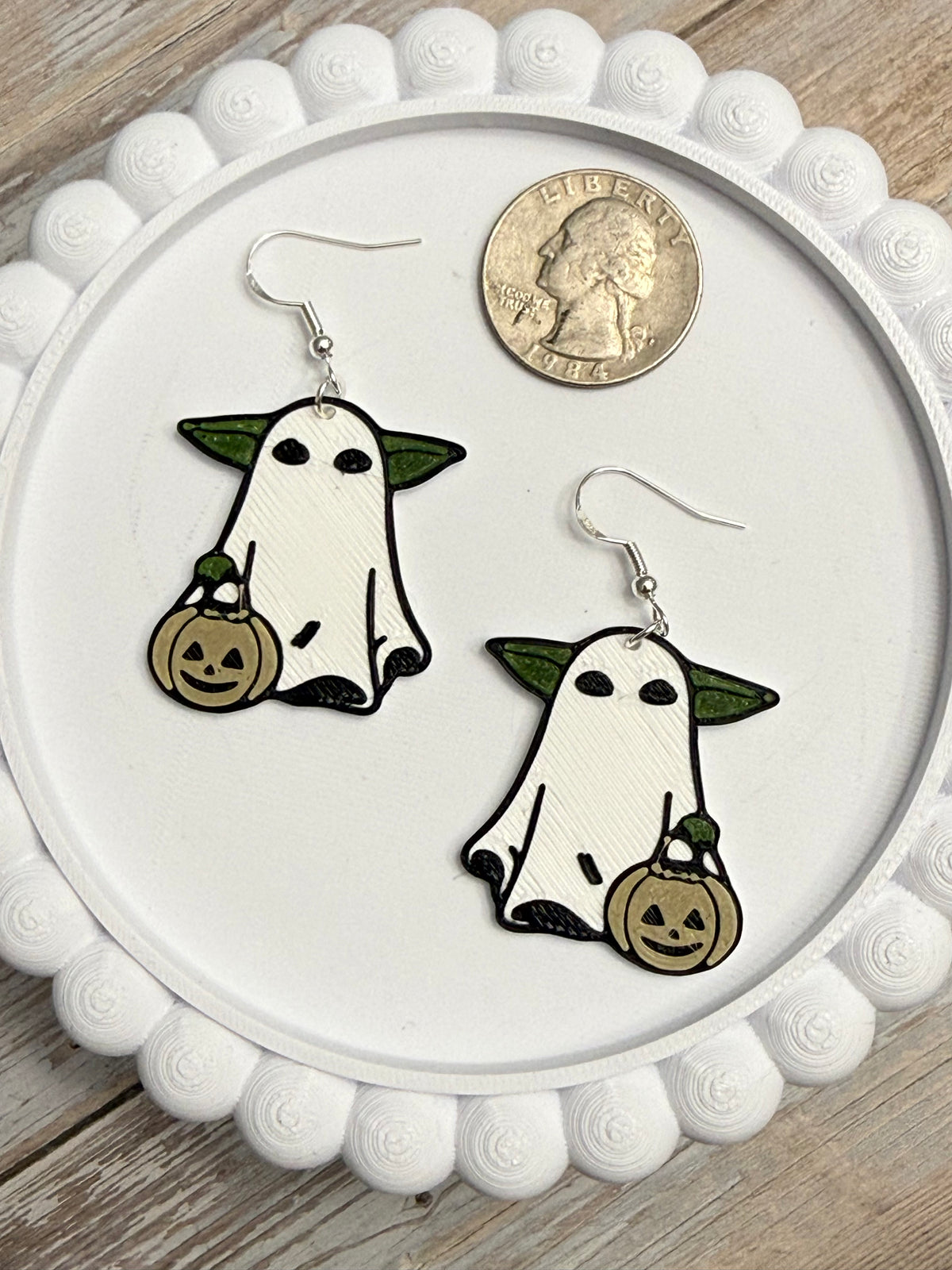 Trick or Treat Baby Yo- 3D Printed Earrings - Halloween
