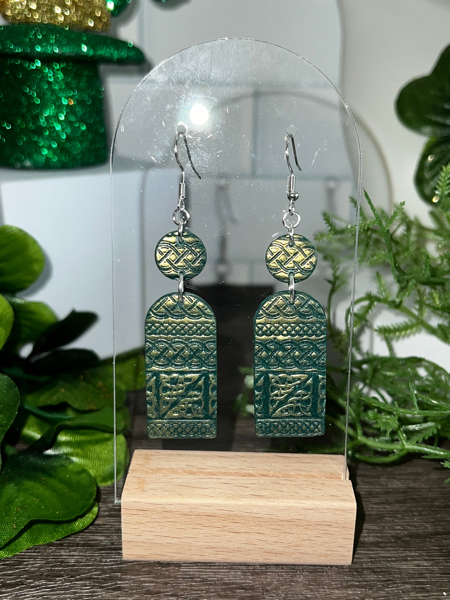 Celtic Knot Dangle- St. Patrick's-  Hook Earring