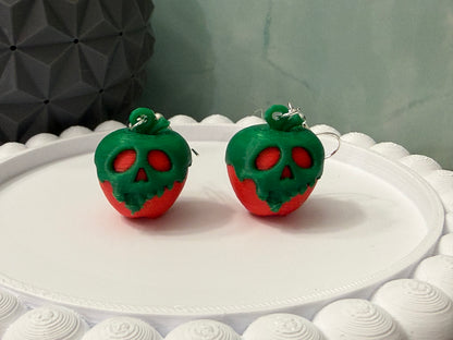 Poison Apples- 3D Printed Earrings
