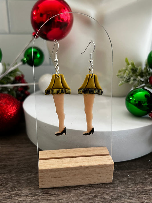 Leg Lamp- Merry Collection- Hook Earring