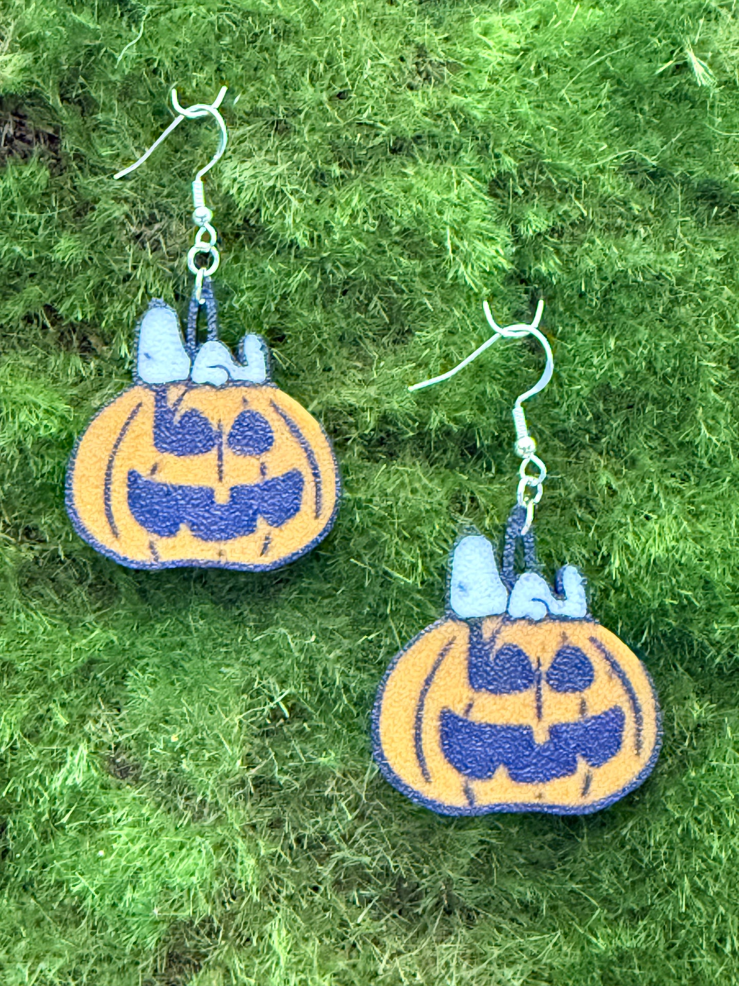 Pumpkin Greatness- 3D Printed Earrings - Halloween