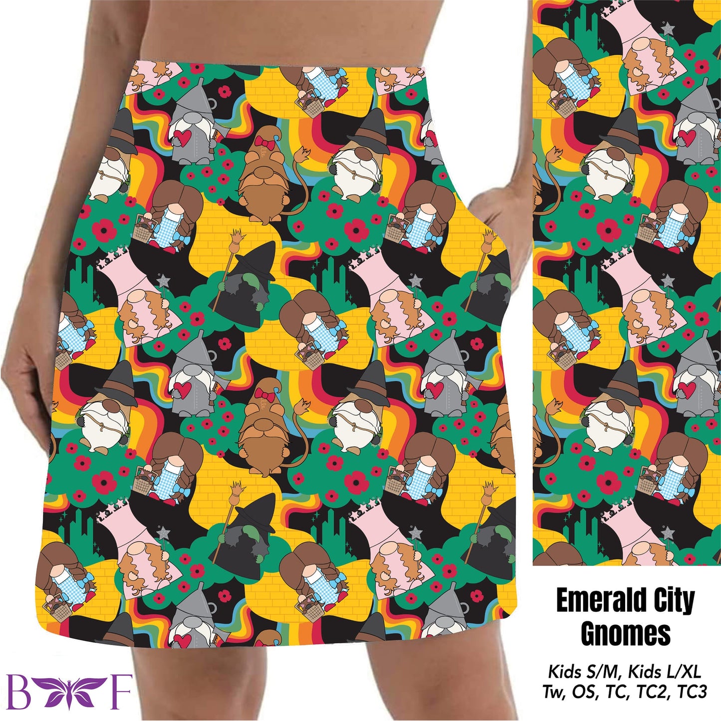 Emerald City Gnomes Skort