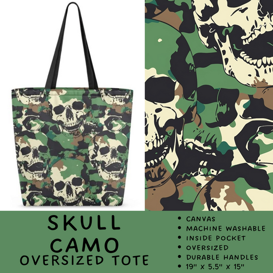 Batch #264 - Travel Collection - Closes 12/31 - ETA - Skull Camo Oversized Totes