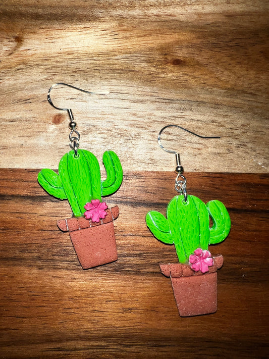 Cactus-C- Hook Earring