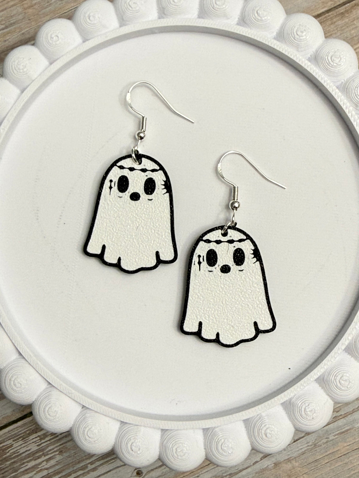 Ghost Malone- 3D Printed Earrings - Halloween