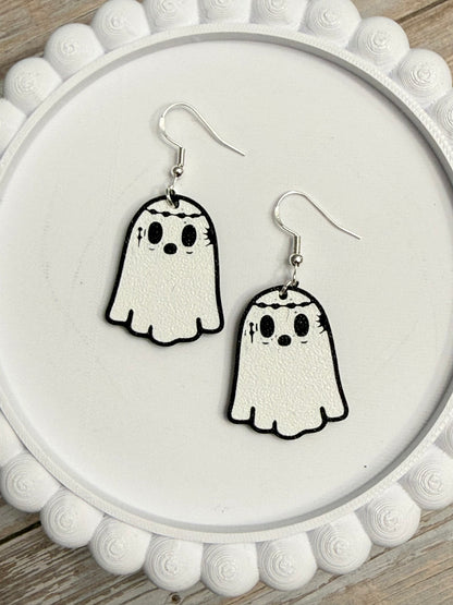 Ghost Malone- 3D Printed Earrings - Halloween