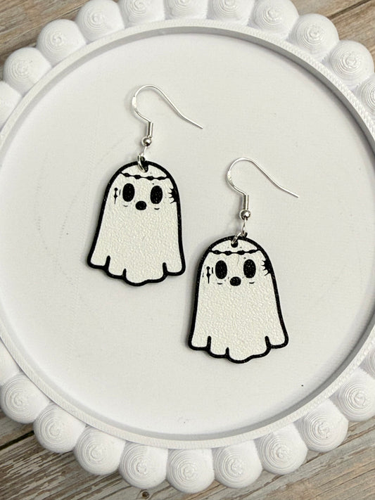 Ghost Malone- 3D Printed Earrings - Halloween