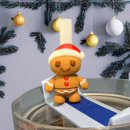 Gingerbread Man- Straw Buddy- 3D Printed