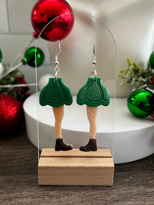 Booted Leg Lamp- Merry Collection- Hook Earring