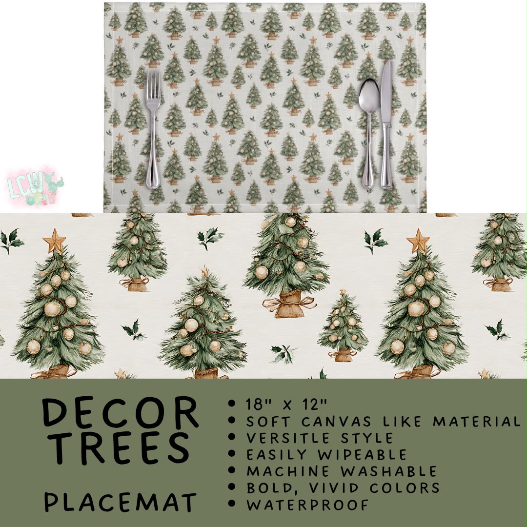 Batch #588 - Table Runners - Closes 9/21 - ETA early/mid Nov - Decor Trees Placemat