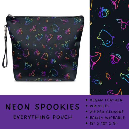 Ready To Ship - Neon Spookies Everything Pouch