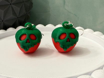 Poison Apples- 3D Printed Earrings