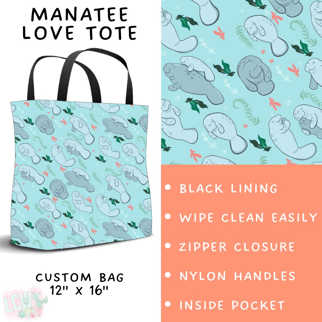 Batch #530 - Sea Life - Closes 5/15 - ETA mid July - Manatee Love Tote