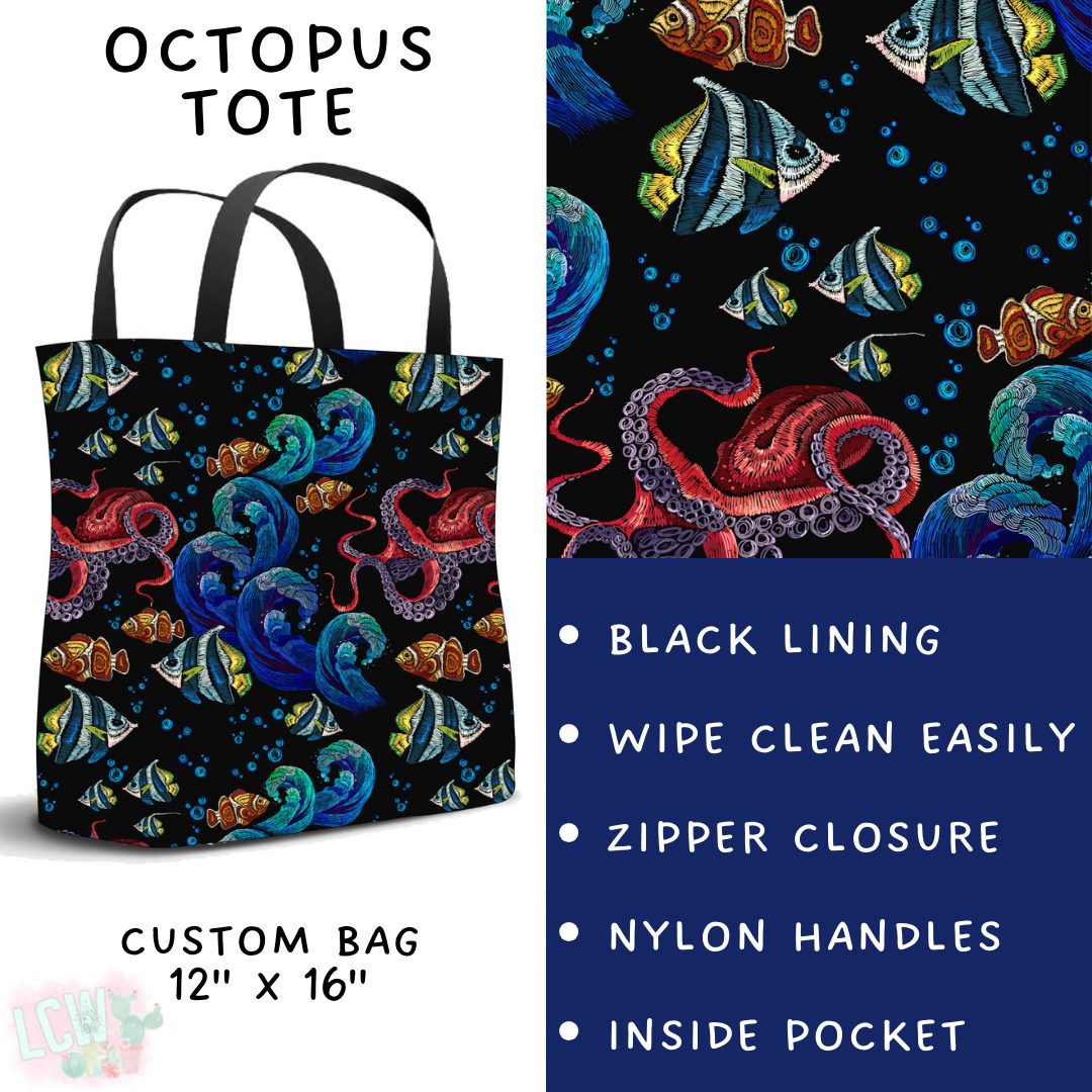 Batch #530 - Sea Life - Closes 5/15 - ETA mid July - Octopus Tote