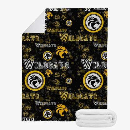 Wildcats Dual-sided Stitched Fleece Blanket