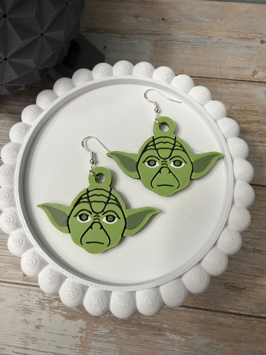 Wise One- 3D Printed Earrings