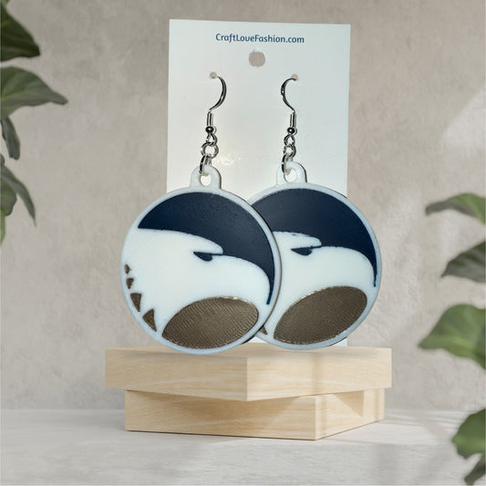 GS Logo Circle- 3D Printed Earrings