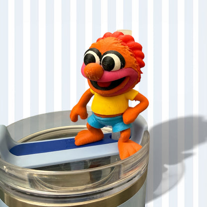 Drummer Puppet- Straw Buddy- 3D Printed
