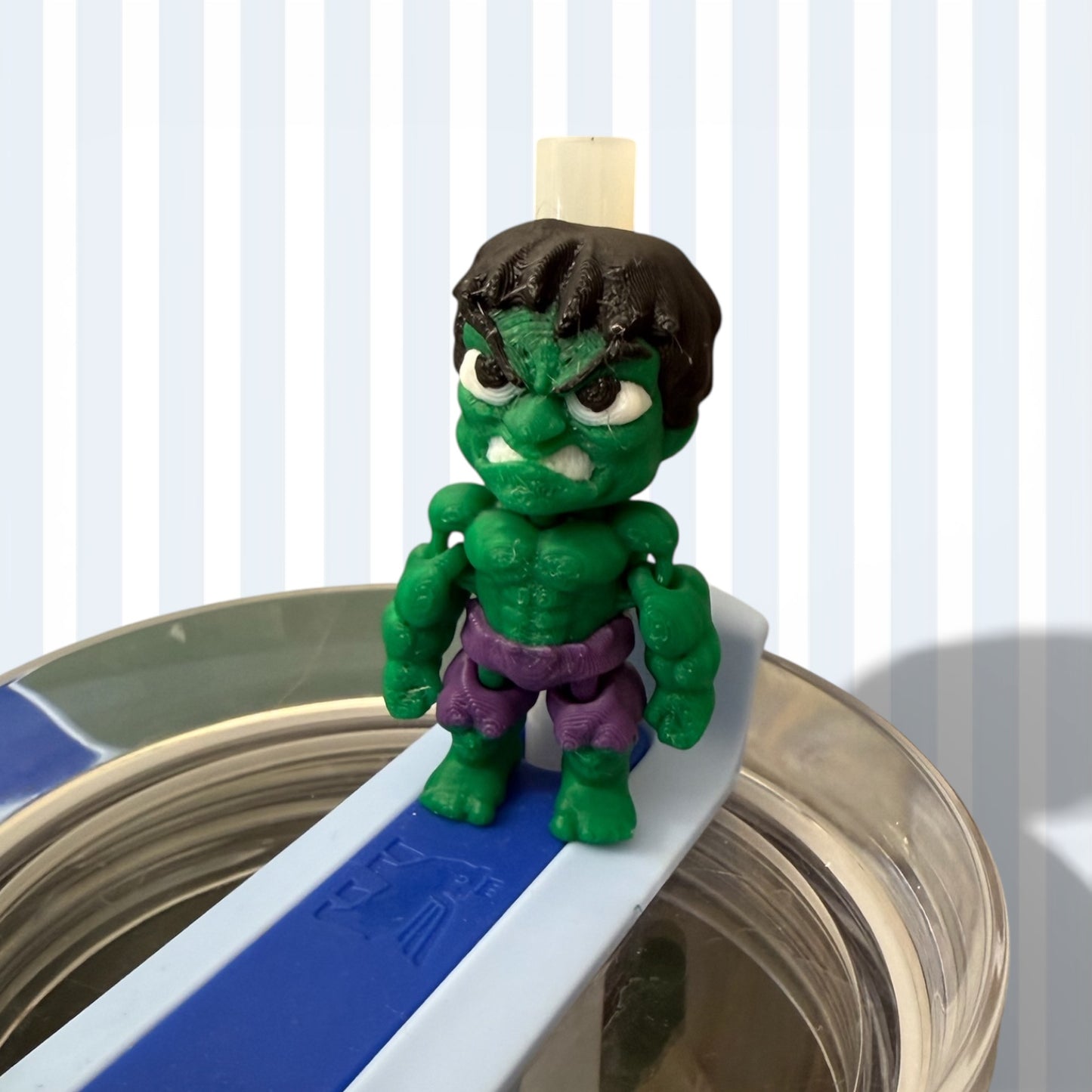 Green Hero- Straw Buddy- 3D Printed
