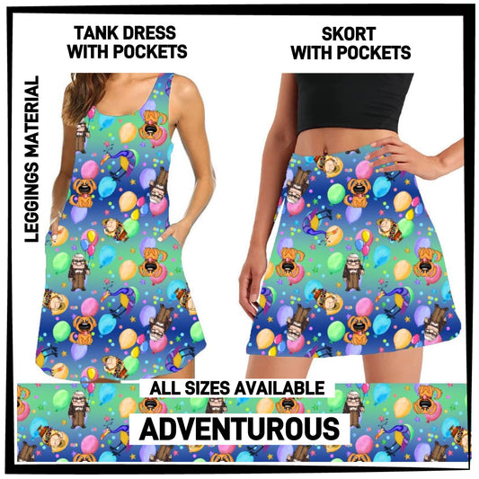 RTS - Adventurous Tank Dress/Skort with Side Pockets