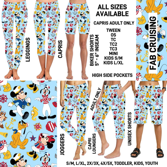 RTS - Fab Cruising Biker/Capris/Leggings with High Side Pockets