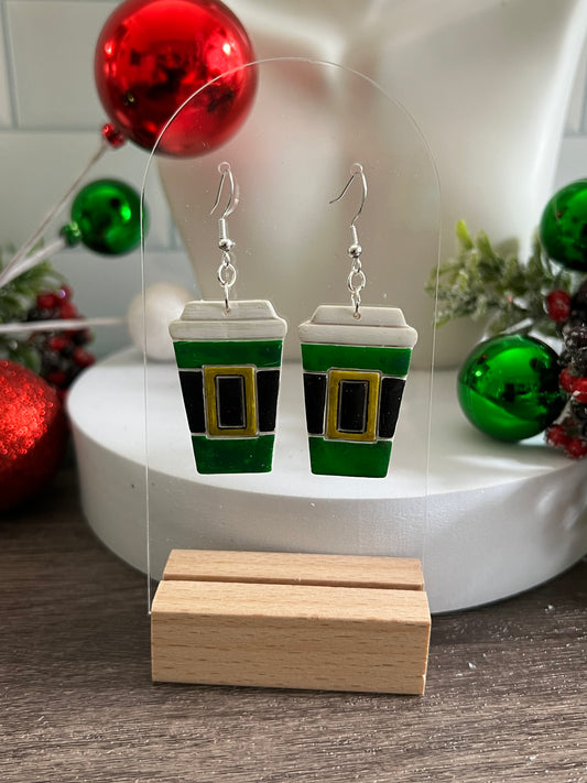 Elf Coffee- Merry Collection- Hook Earring