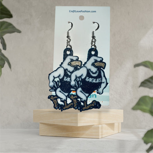 GS Eagle Strut - 3D Printed Earrings