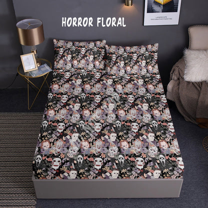 SHEET SET -HORROR FLORAL