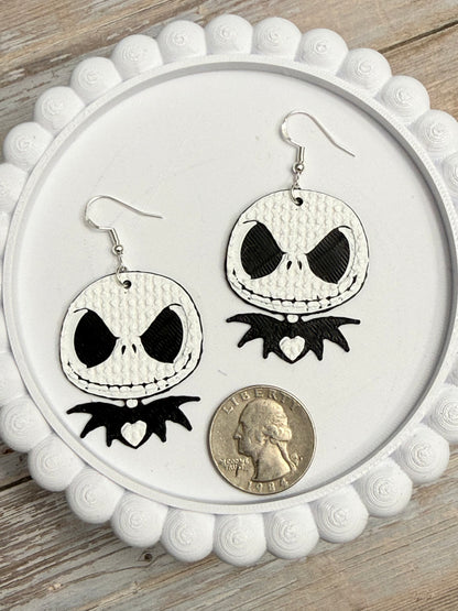 Knit Jack- 3D Printed Earrings - Halloween