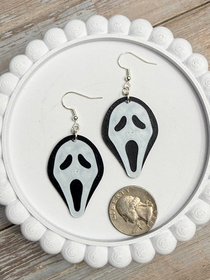 Ghost Mask- 3D Printed Earrings