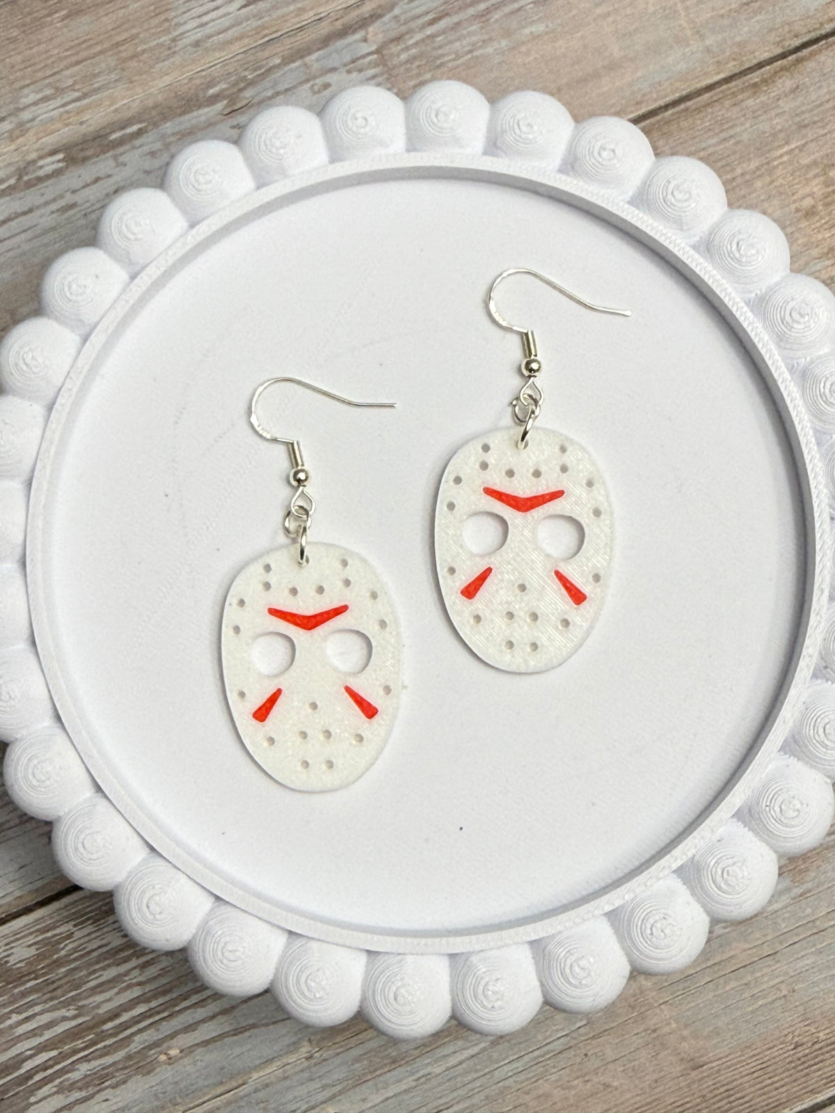 Jas Mask- 3D Printed Earrings