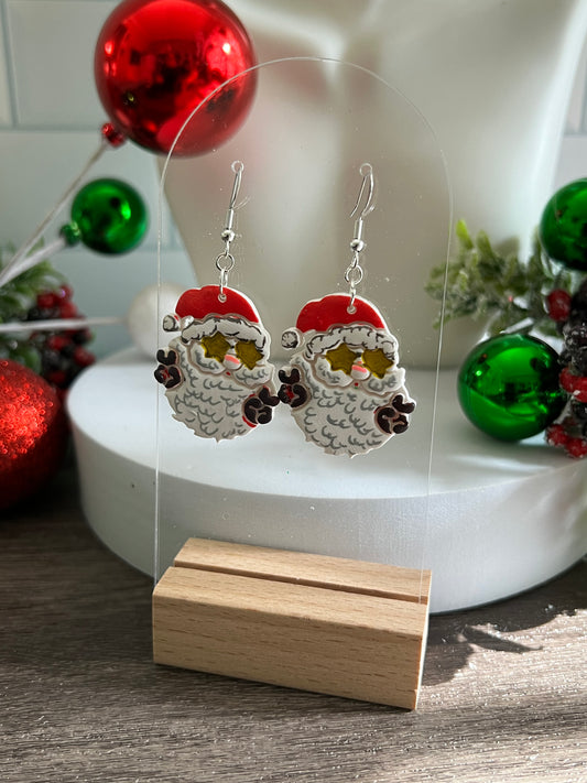 Rockstar Santa- Merry Collection- Hook Earring