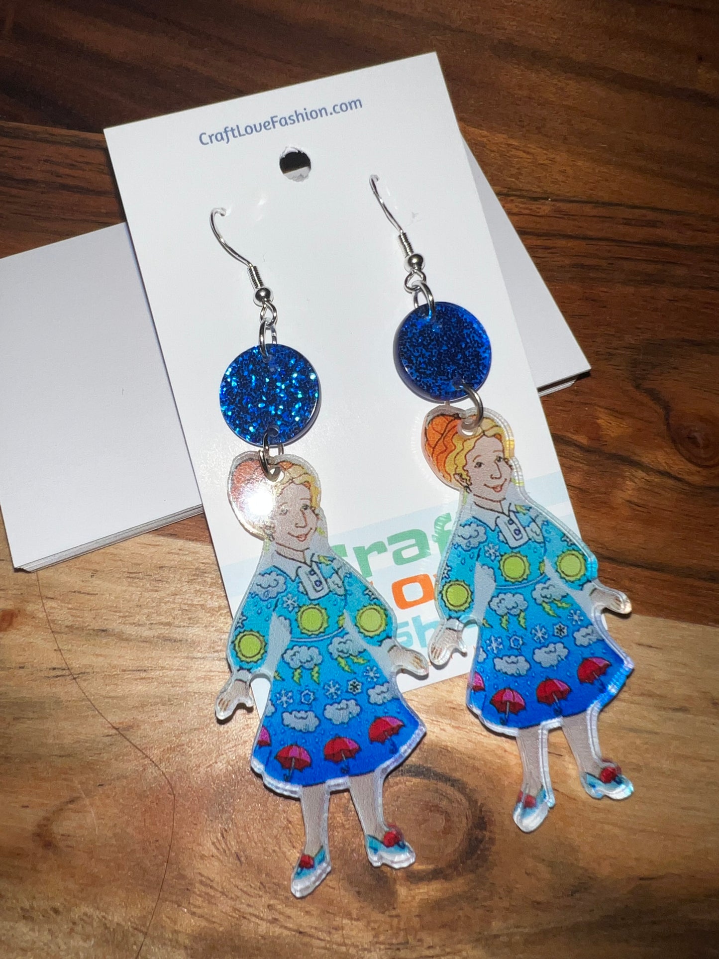 The Frizz Weather- Acrylic Earrings- Read