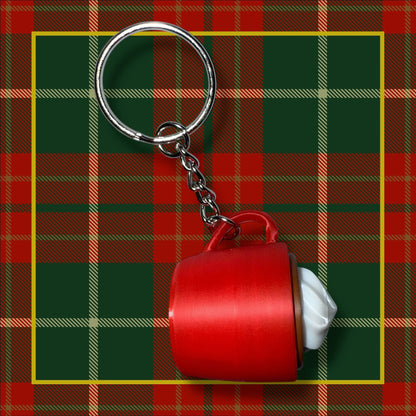 Hot Cocoa Swirl Keychain- Fidget Clicker- 3D Printed