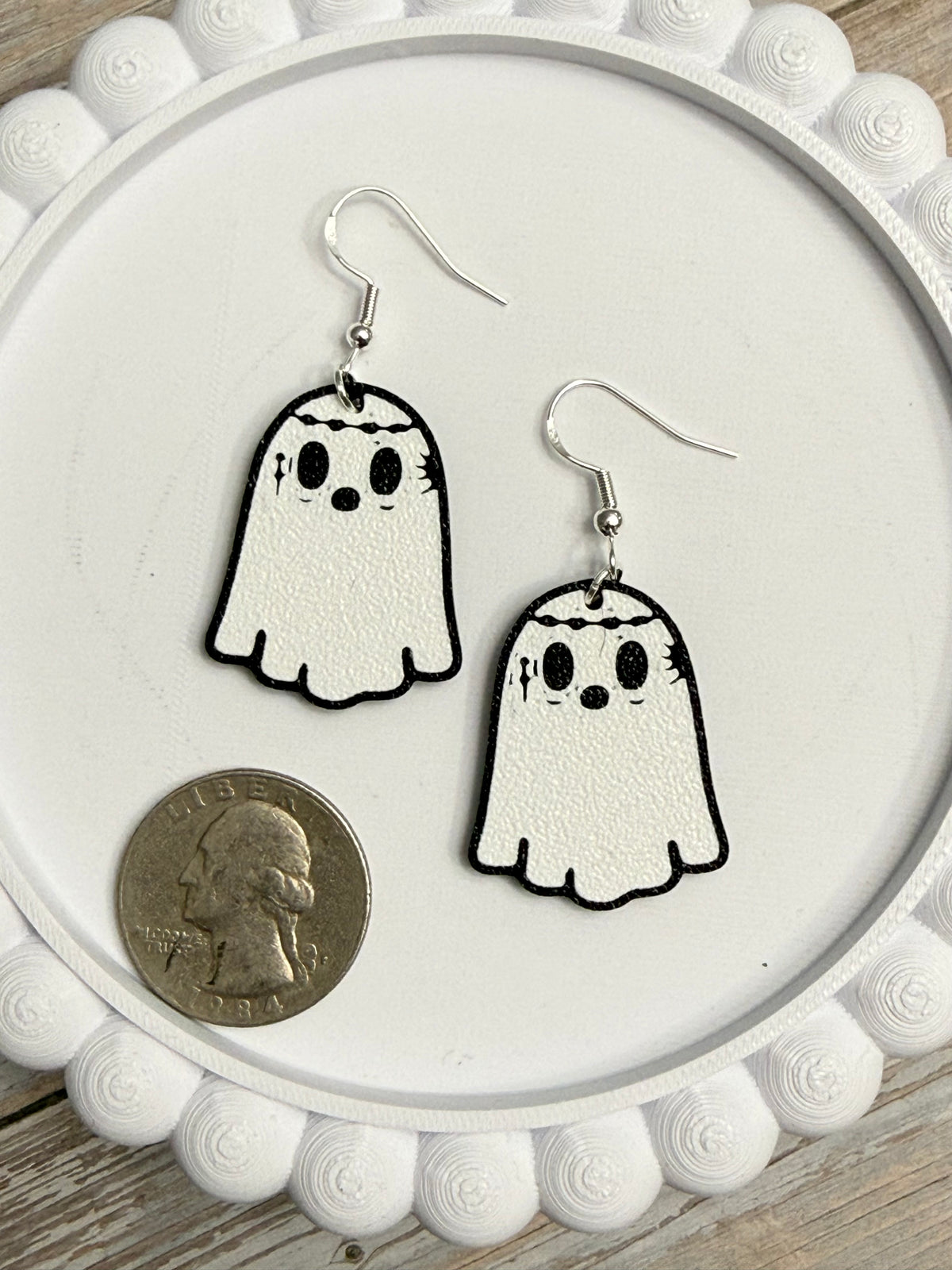 Ghost Malone- 3D Printed Earrings - Halloween