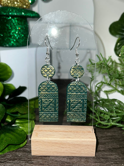 Celtic Knot Dangle- St. Patrick's-  Hook Earring