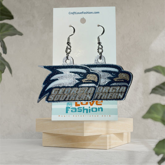 GA Southern Logo- 3D Printed Earrings