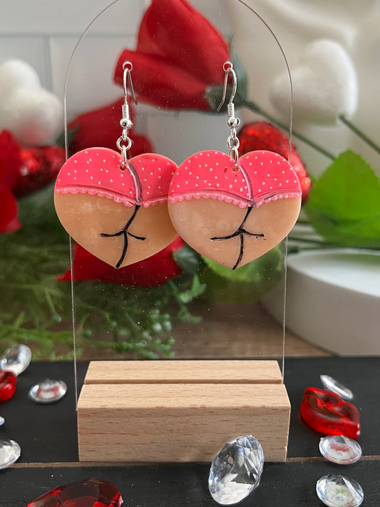 Booty Hearts- Valentine’s- Hook Earring