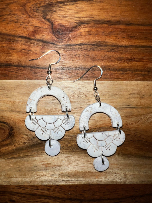 Floral Arch-  Hook Earring