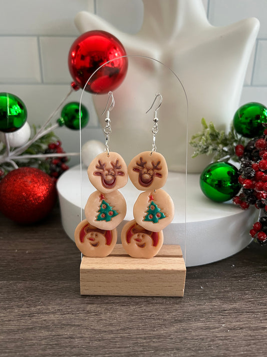 Christmas Cookies Cascade- Merry Collection- Hook Earring