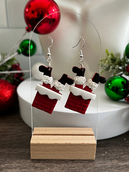 Santa's Stuck- Merry Collection- Hook Earring