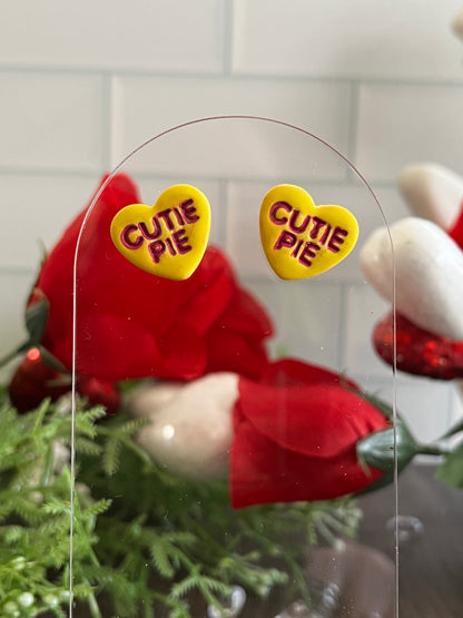 Cutie Pie -Sweet Conversation Hearts- Valentine’s- Stud Earring