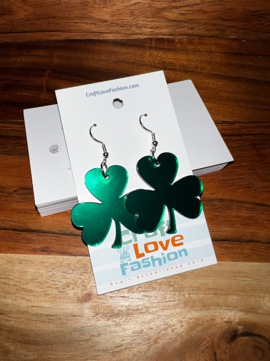 Shamrock- Acrylic Earrings- St. Patrick’s Day