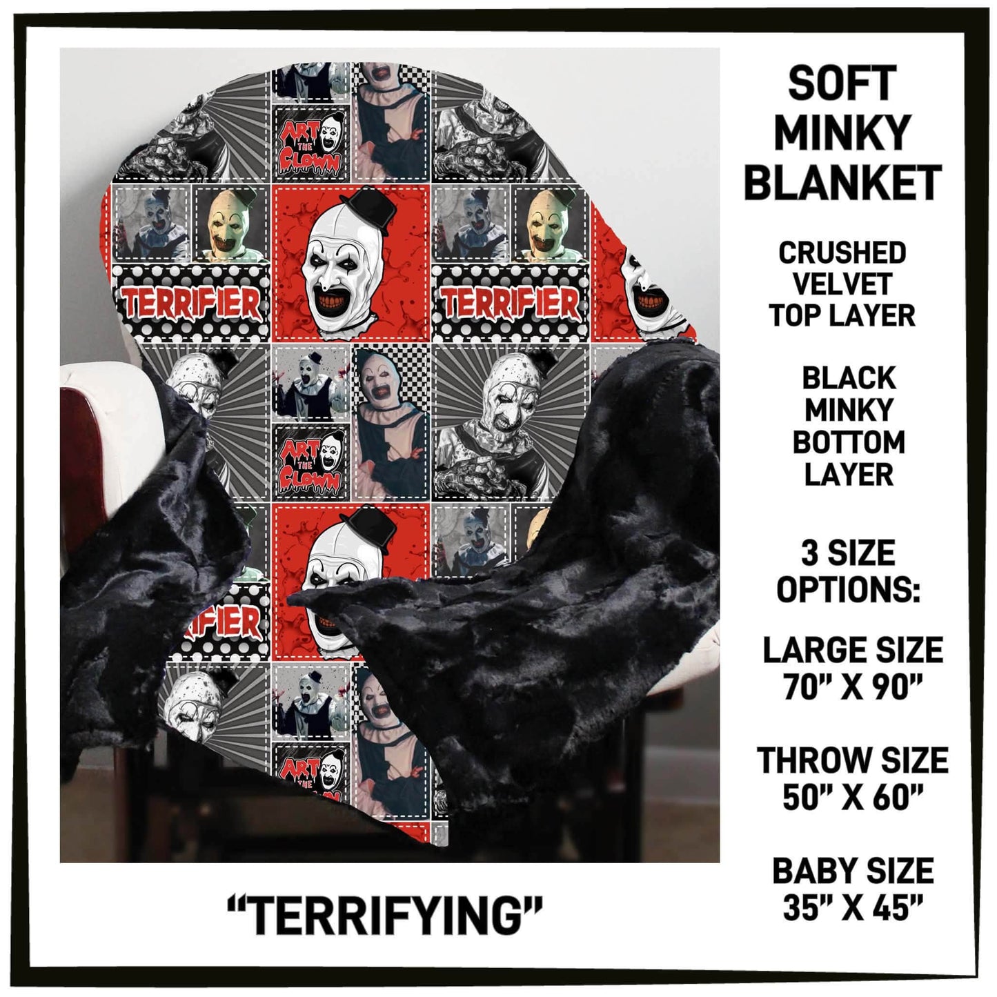 MI8B - Terrifying Minky Blanket - Preorder Closing 7/15 ETA: Late Sept