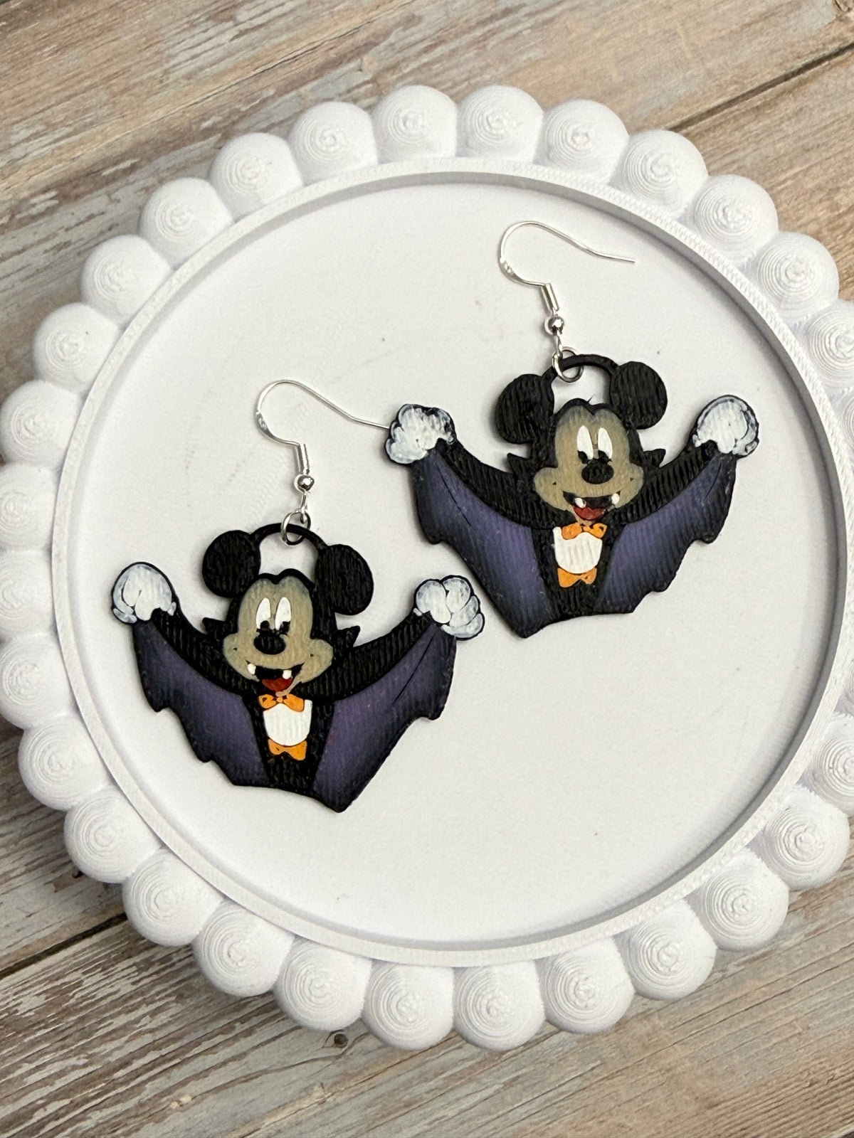 Vampire Mick- 3D Printed Earrings - Halloween