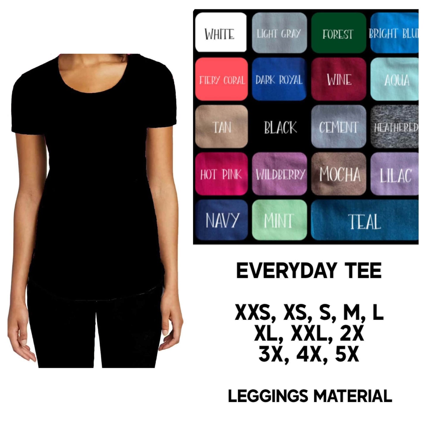 A6SB - Solid Colors Everyday Tee - Preorder Closing 8/12 ETA: Late Sept