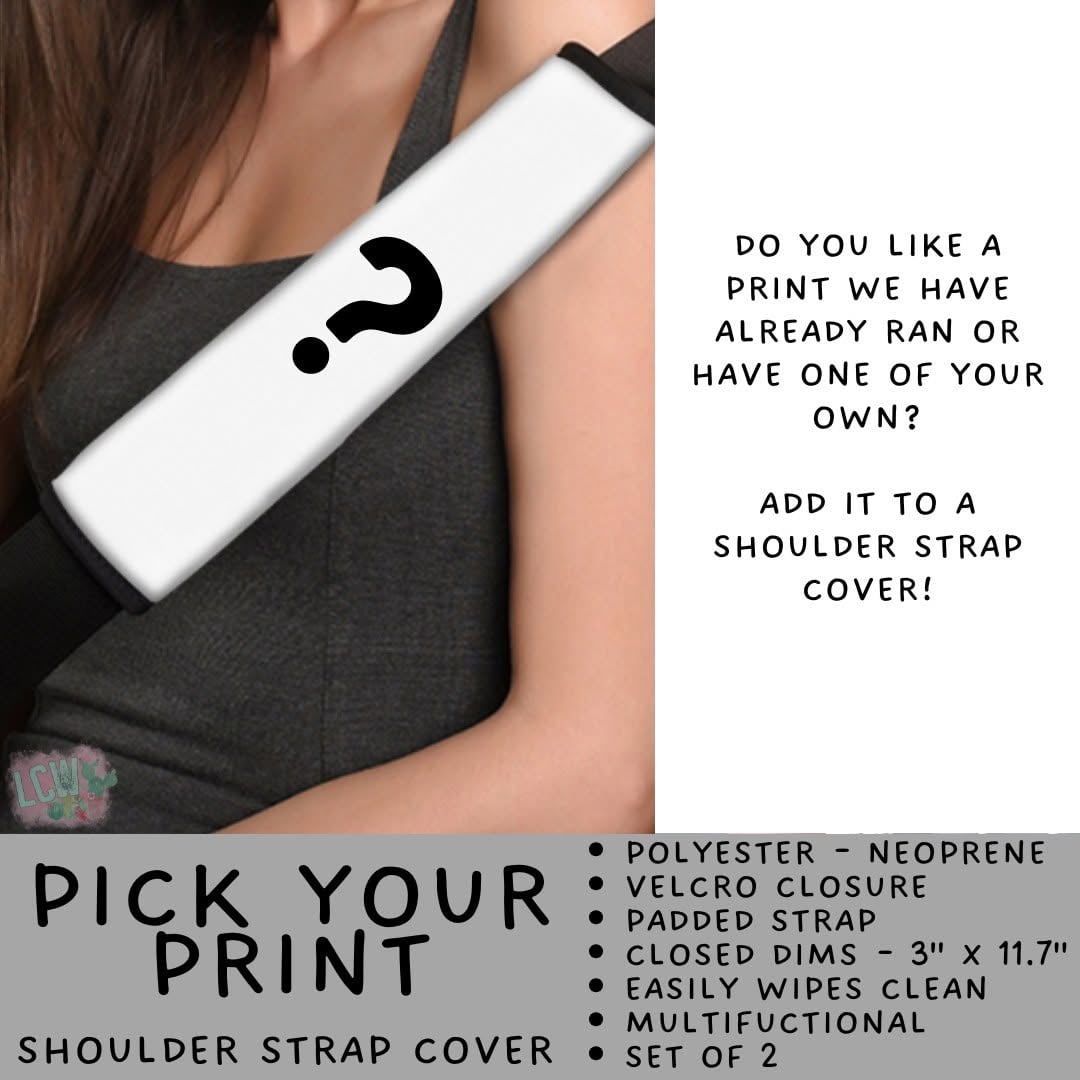 Batch #581 - PYP Football - Closes 9/4 - ETA Early Nov - Pick Your Print Shoulder Strap Pads