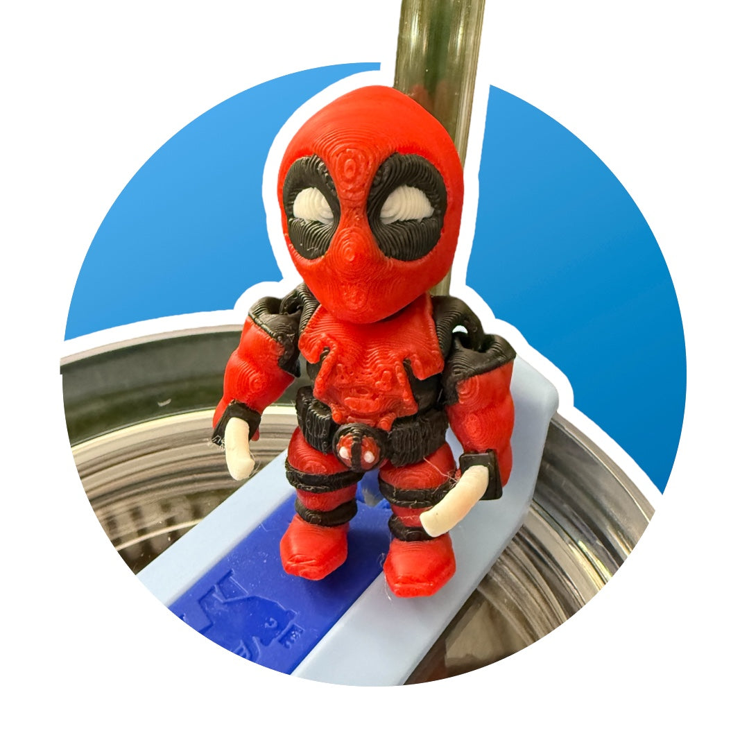 Dead Hero- Straw Buddy- 3D Printed