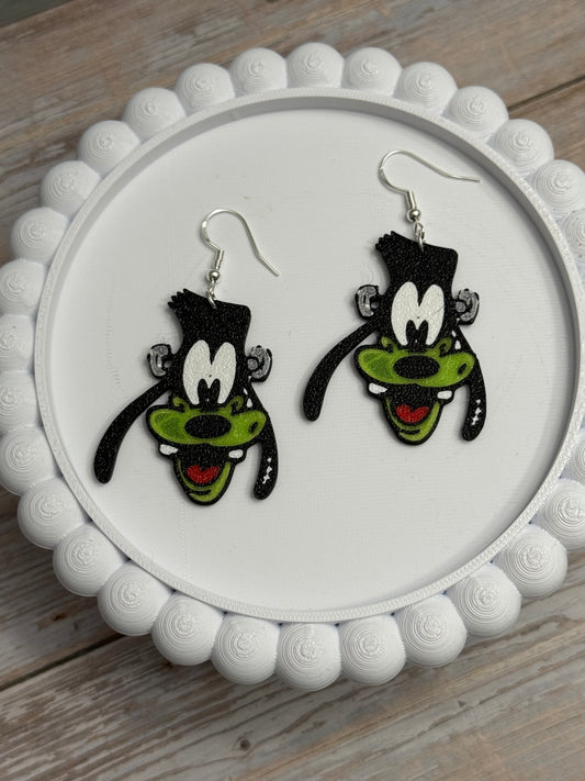 Franken Goof- 3D Printed Earrings - Halloween